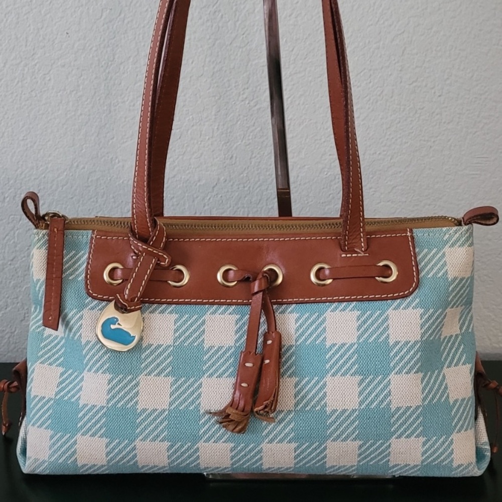 Dooney and Bourke Tassel zip top shoulder bag
